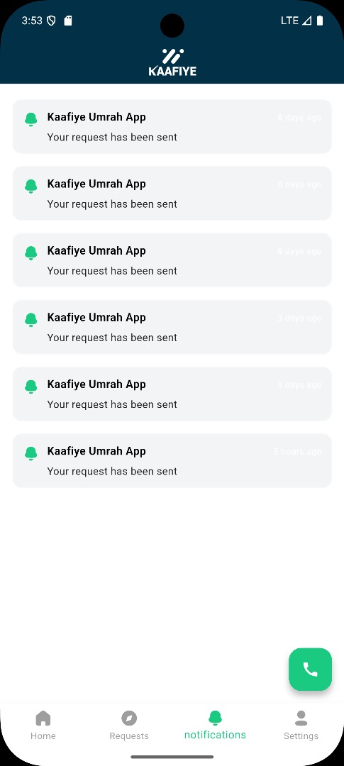 Kaafiye step-by-step guidance